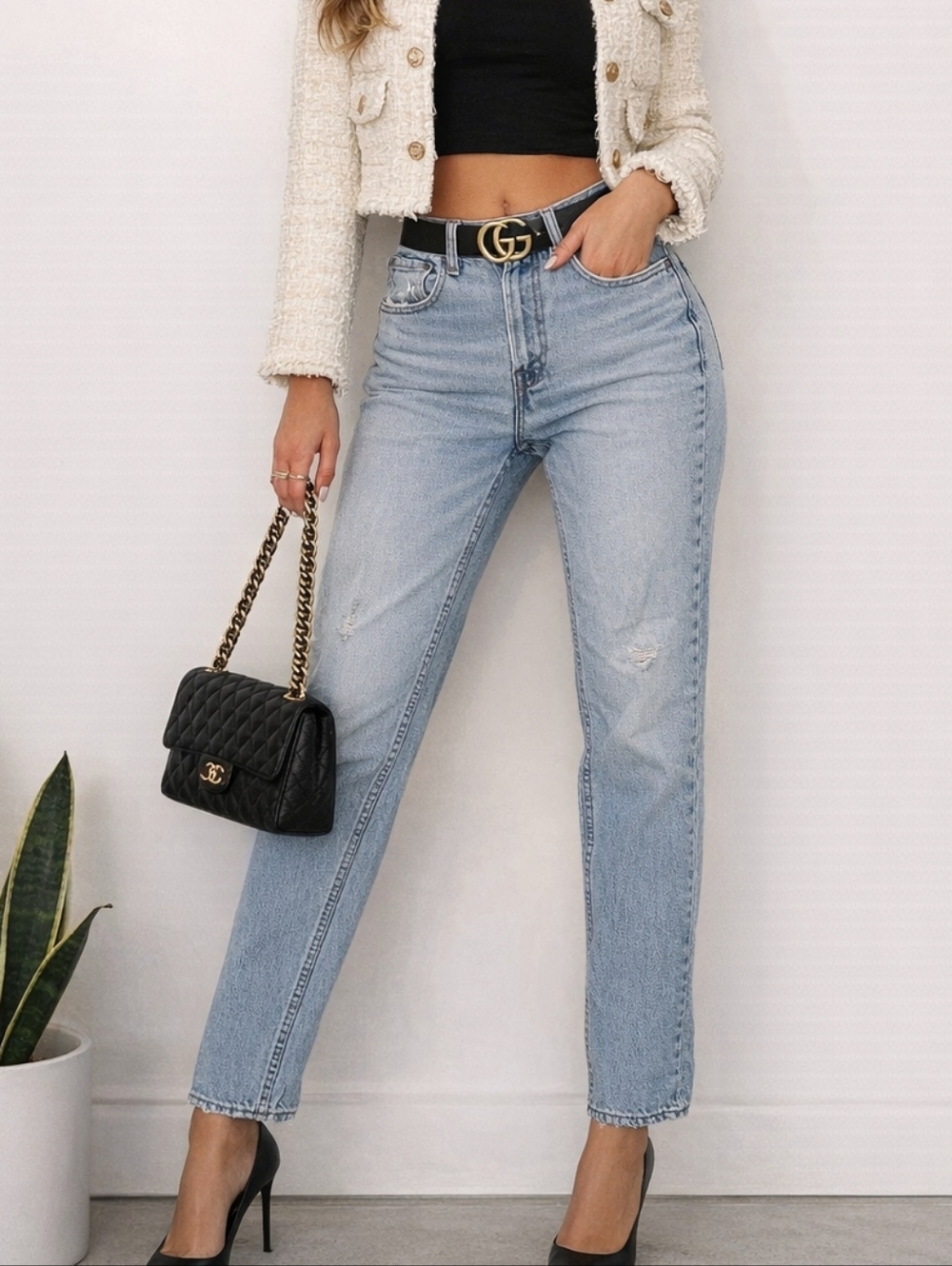 Vintage Levi's 516 Straight Leg Light Wash Denim